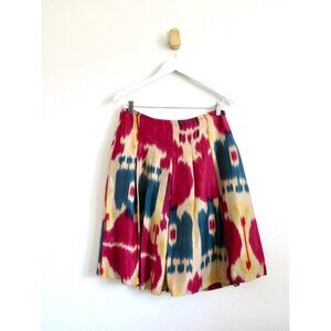 NEW! Lauren Ralph Lauren 100% Silk Modern Maasai Southwestern Skirt SZ 8